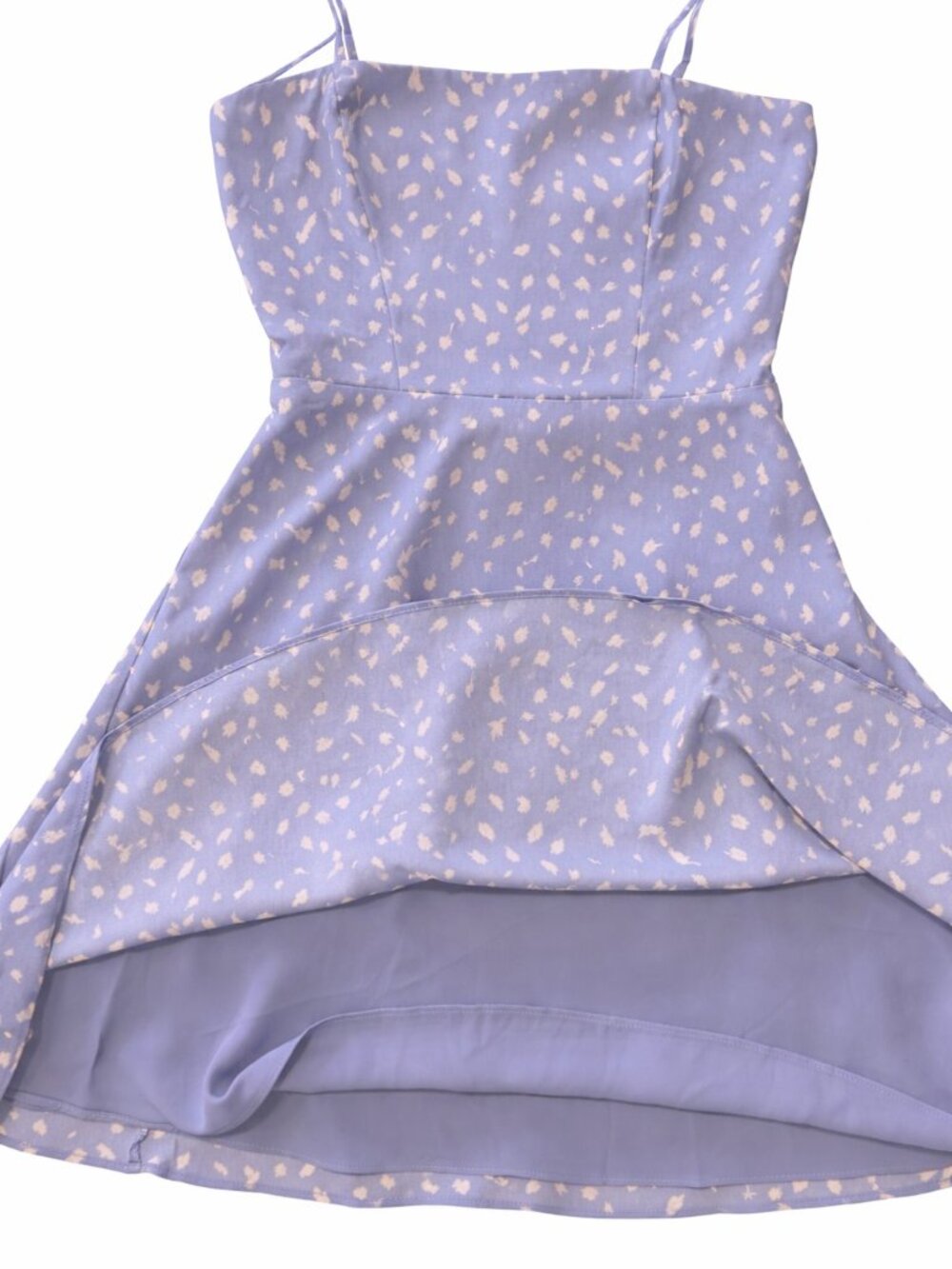 Lola Grace XS Mini Dress Blue Floral Smocked Back Summer NEW - Picture 3 of 5